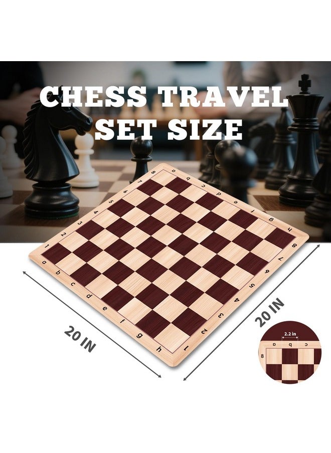 LEAP Chess Board Only 20" & 0.042" Super Thiness Mousepad Material Non-Slip Roll up Way Storage  - Image 3