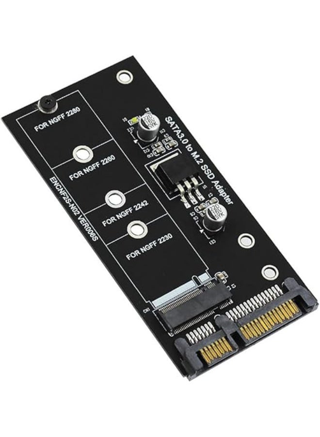 M.2 to SATA Adapter Converter Card – NGFF SATA3 2.5 Inch Key B for 2230–2280 M.2 SSD – Easy & Reliable Connection - Image 1