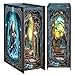 Cutefun Book Nook Kit DIY Miniature House Kit for Adults and Teens DIY Dollhouse Bookshelf Insert with LED Light Gifts for Family and Friends The Gate of Wonderland - Image 2