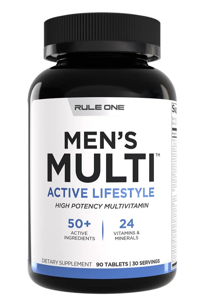 Rule1 Men's Multi - Active Life Style - 90 tablets - 30 serving - Image 1
