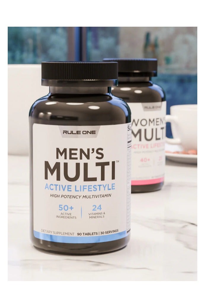 Rule1 Men's Multi - Active Life Style - 90 tablets - 30 serving - Image 2