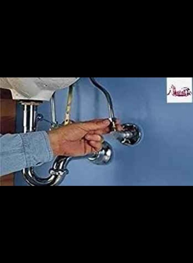 عباسلي صمام زاوية لتوصيل الغسالة بالوعة خلاط مياه WC - Image 2