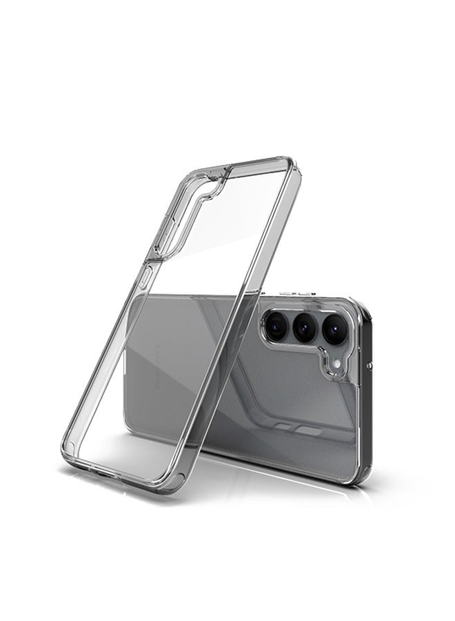 JS Samsung Galaxy S23 Case Silicone Cover Non-Yellowing Shockproof Phone Bumper Cover, Anti-Scratch Clear Back (Clear) - Image 2