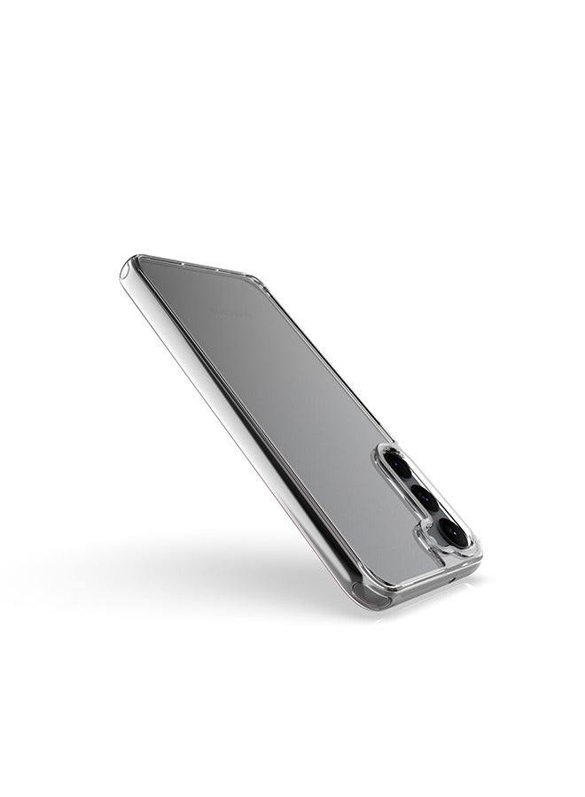 JS Samsung Galaxy S23 Case Silicone Cover Non-Yellowing Shockproof Phone Bumper Cover, Anti-Scratch Clear Back (Clear) - Image 4