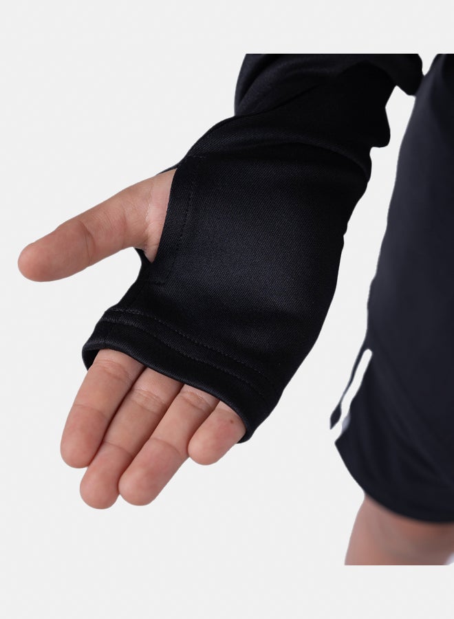 Ghost Unisex 1/4 Zip Top - Black - Image 2