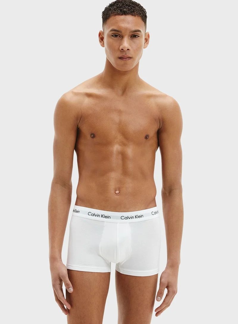 CALVIN KLEIN 3 Pack Logo Waist Trunks