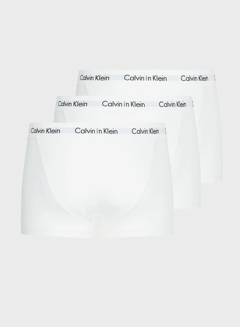 CALVIN KLEIN 3 Pack Logo Waist Trunks