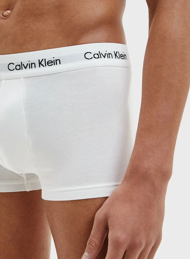 CALVIN KLEIN 3 Pack Logo Waist Trunks
