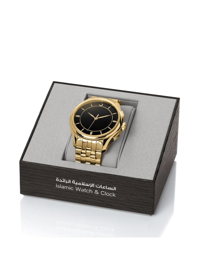 الفجر ساعة الفجر بريمير مع الوقت التناظري والرقمي المتزامن، مصنوعة من 316 فولاذ وزجاج من الياقوت المضاد للانعكاس وتاج رقمي وشريط من الفولاذ المقاوم للصدأ. - Image 4