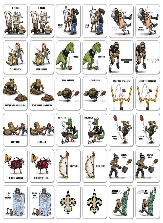 YouTheFan NFL New Orleans Saints Licensed Memory Match Game - Image 2