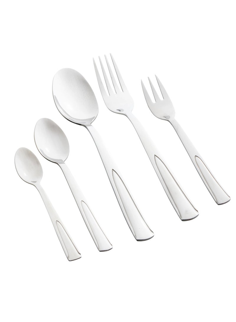 Hic Stainless Steel Cutlery Set Silver 30 Pieces  - Image 1