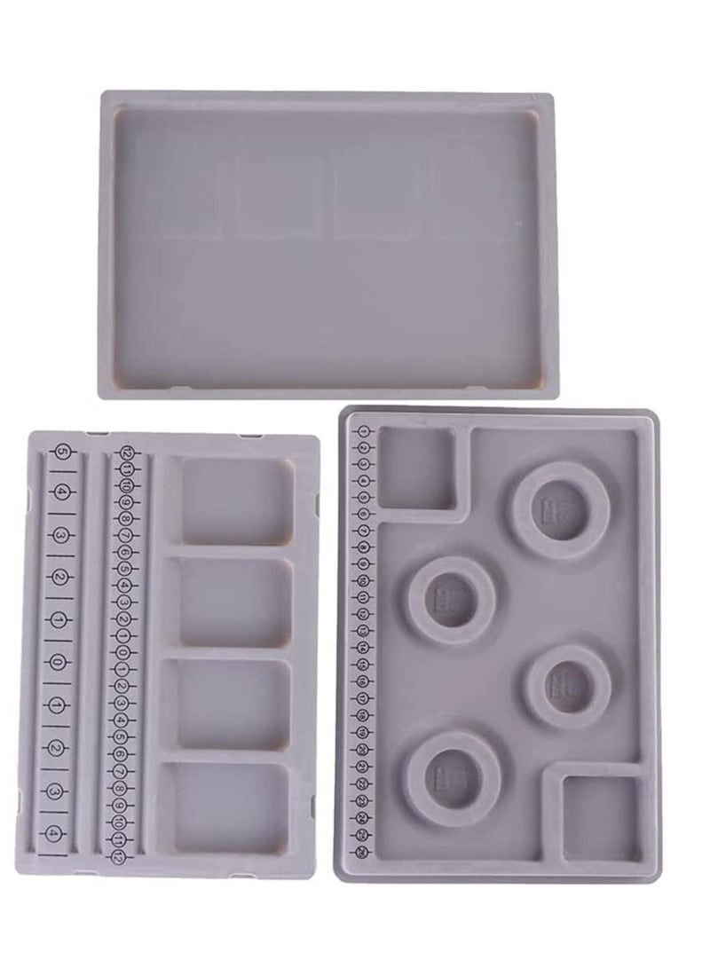 Bead Design Board Bracelet Design Board Flocked Bead Board Mats Necklace Beading Jewelry Organizer Tray DIY Jewelry Making Tray DIY Craft Tools, for Creating Bracelets, Necklaces and Jewelry 2Pack - Image 2
