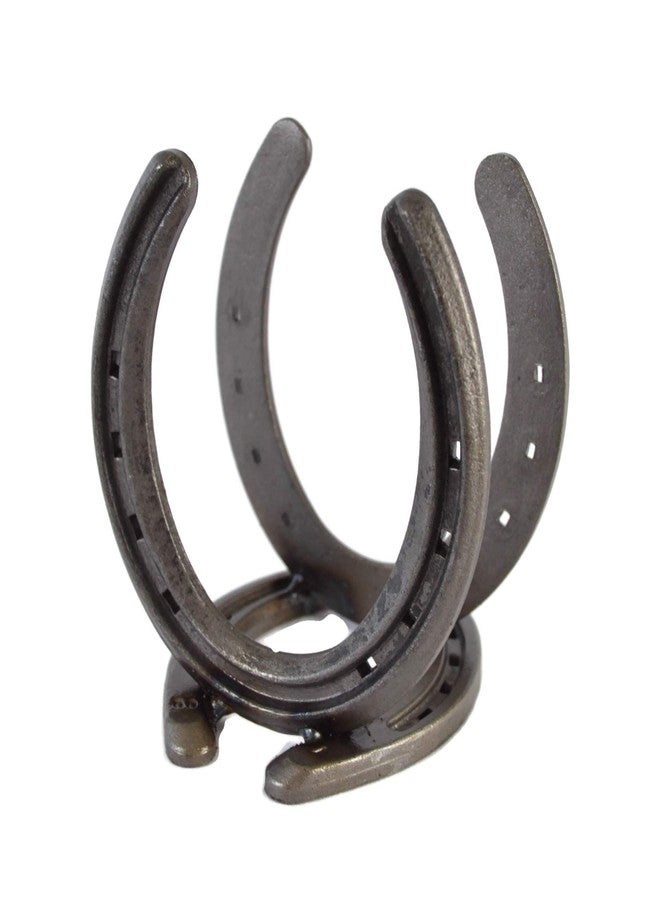 The Heritage Forge Rustic Horseshoe Napkin Holder Perfect for Napkins in the Kitchen, Dining Outside, and Picnics - Brown - The Heritage Forge - Image 2