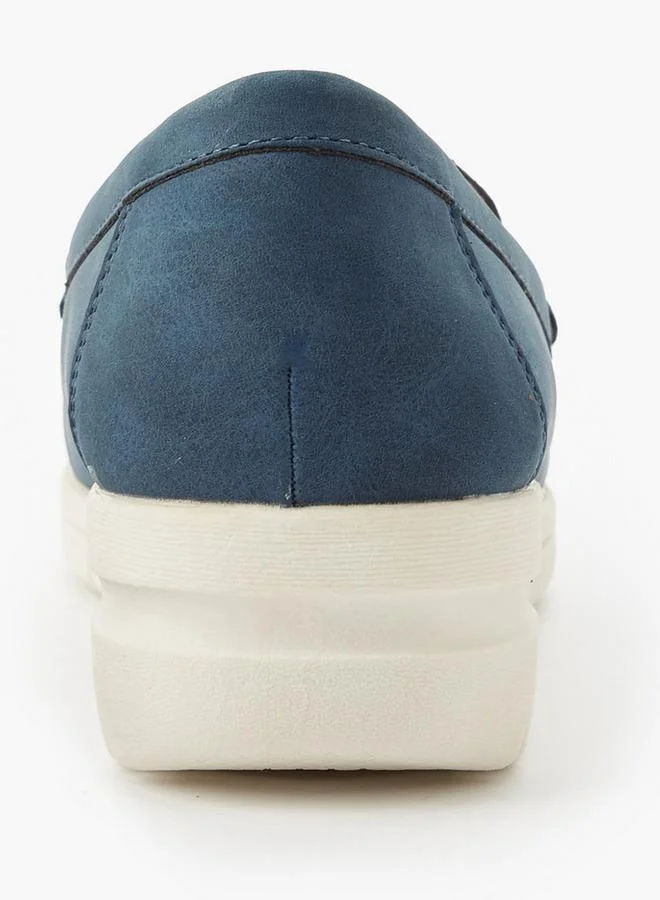 Le Confort NAVY Women Wedge Heel Loafers for Women | Best Price UAE