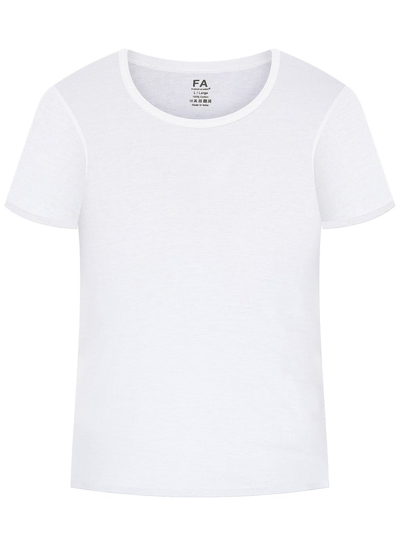 Fashion Academy FA Fashion Academy Mens Inner T-Shirt White Promo Pack of 6 - Image 2