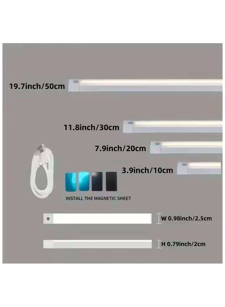 Human Body Induction Lamp Dimmable Led Under Cabinet Lights Indoor Battery Powered Motion Sensor Wireless Led Closet Light - Image 4