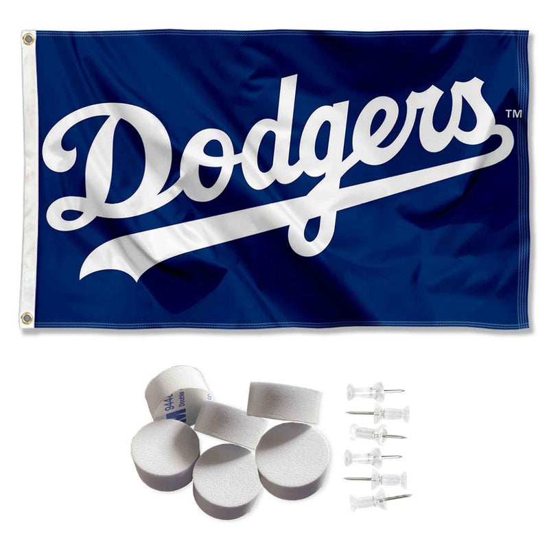 WinCraft Los Angeles Dodgers Banner and Tapestry Wall Tack Pads - Image 1