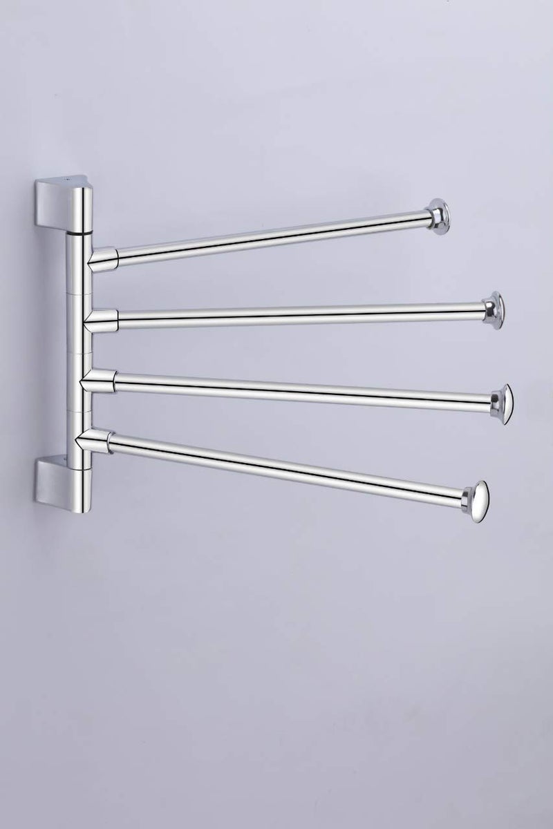 GLOXY ENTERPRISE Stainless Steel 4 Bar Swing Hanger Towel Rack for Bathroom Towel Holder for Kitchen Towel Hanger Stand for Wash Basin - Image 3