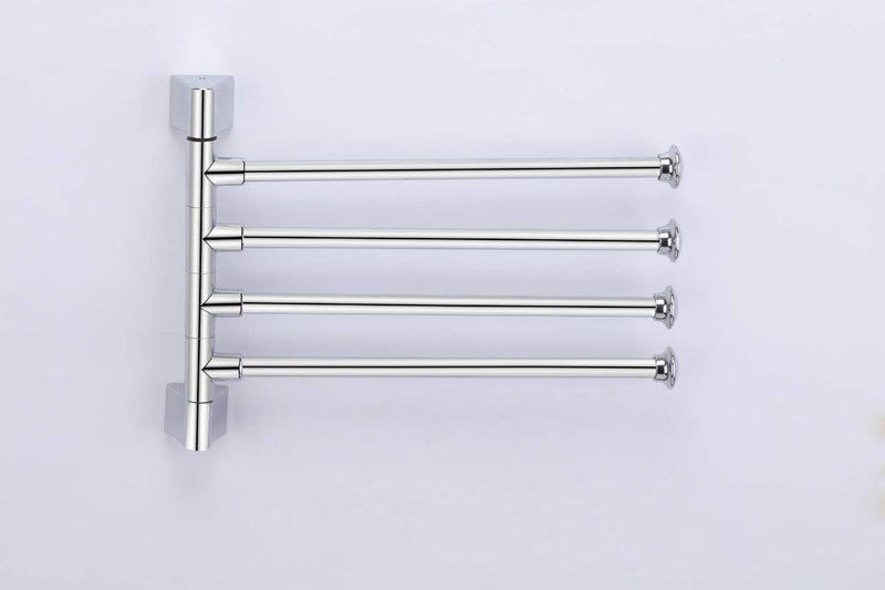 GLOXY ENTERPRISE Stainless Steel 4 Bar Swing Hanger Towel Rack for Bathroom Towel Holder for Kitchen Towel Hanger Stand for Wash Basin - Image 4