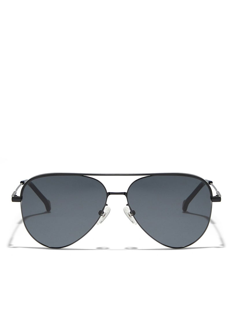 30Sundays 30Sundays ACES Men's Aviator Sunglasses, Black/Gray - Image 1