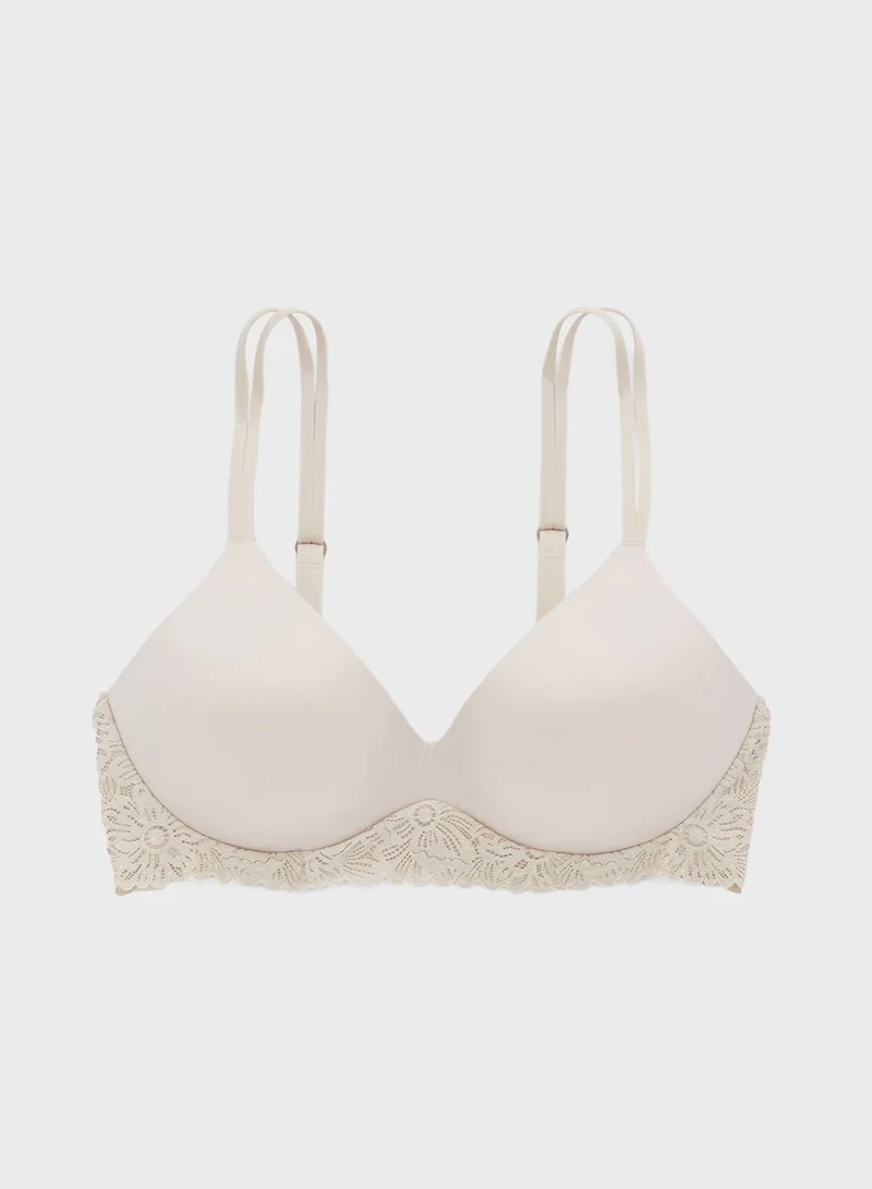 Aerie Lace Detail Plunge Bra
