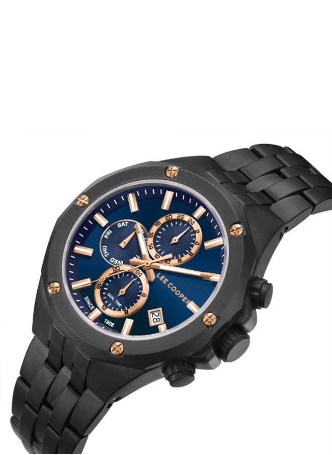 Lee Cooper Men Multi Function Dark Blue Dial Watch - LC08104.690  - Image 2