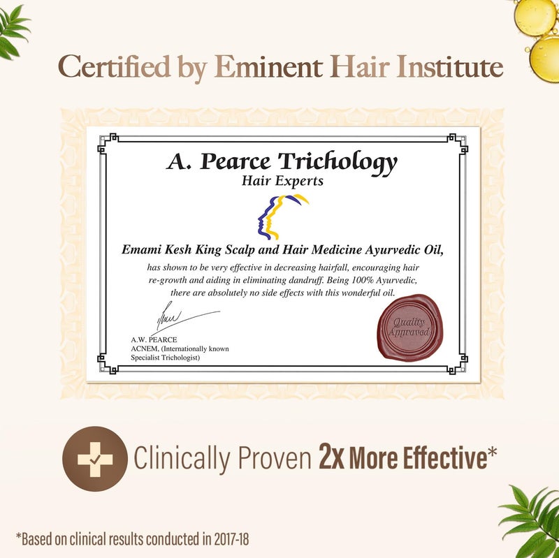 Kesh King Ayurvedic Hair Oil | Herbal Oil with Bhringraj & Amla | Enhance Hair Growth | Reduce Hairfall | Nourishes Scalp | Provides Long & Thick Hair | 10.14 Fl Oz/300ml - Image 5