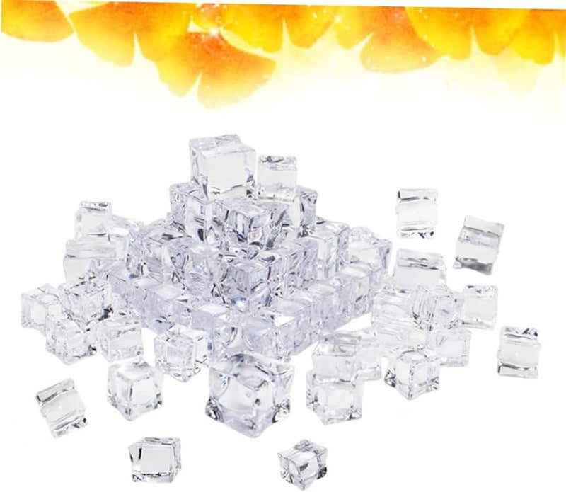ABOOFAN 30mm Acrylic Artificial Ice Cubes 40Pcs Reusable Photography Props Kitchen Decor - Image 5