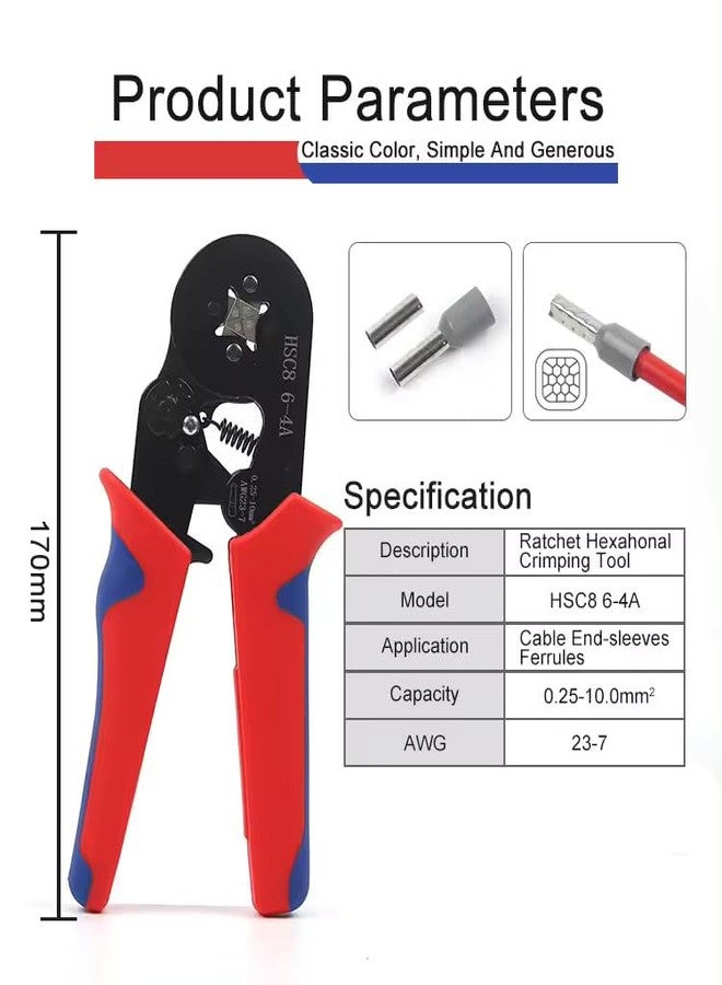 JAINSONS 0.5-6 mm² Crimping Hand Tool Chakra (Standard Size, Multicolour) - Image 5