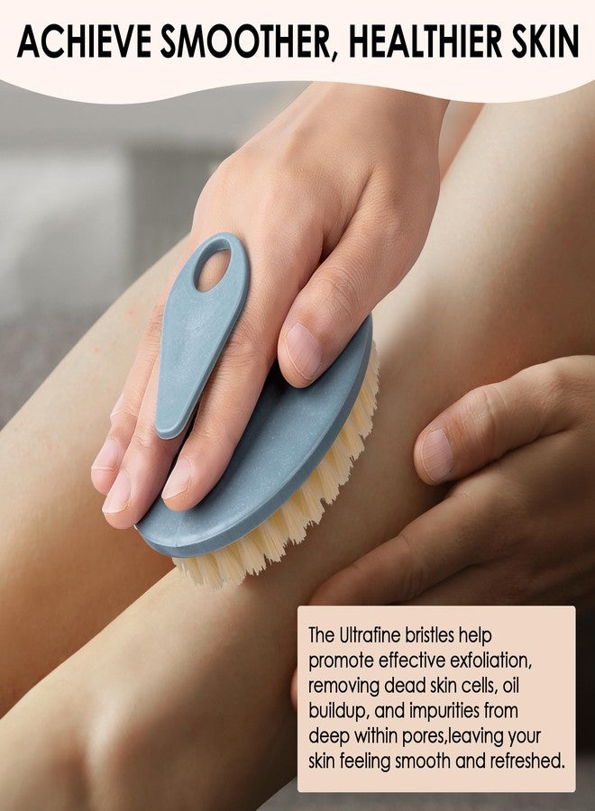 INNERNEED Food-Grade Soft Silicone Body Scrubber Shower Brush Handheld Cleansing Skin Brush, with PP Shower Brush for Exfoliating, Cellulite Treatment - Image 4