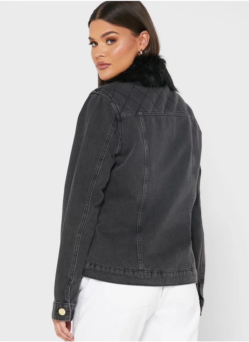 RIVER ISLAND Button Down Denim Jacket