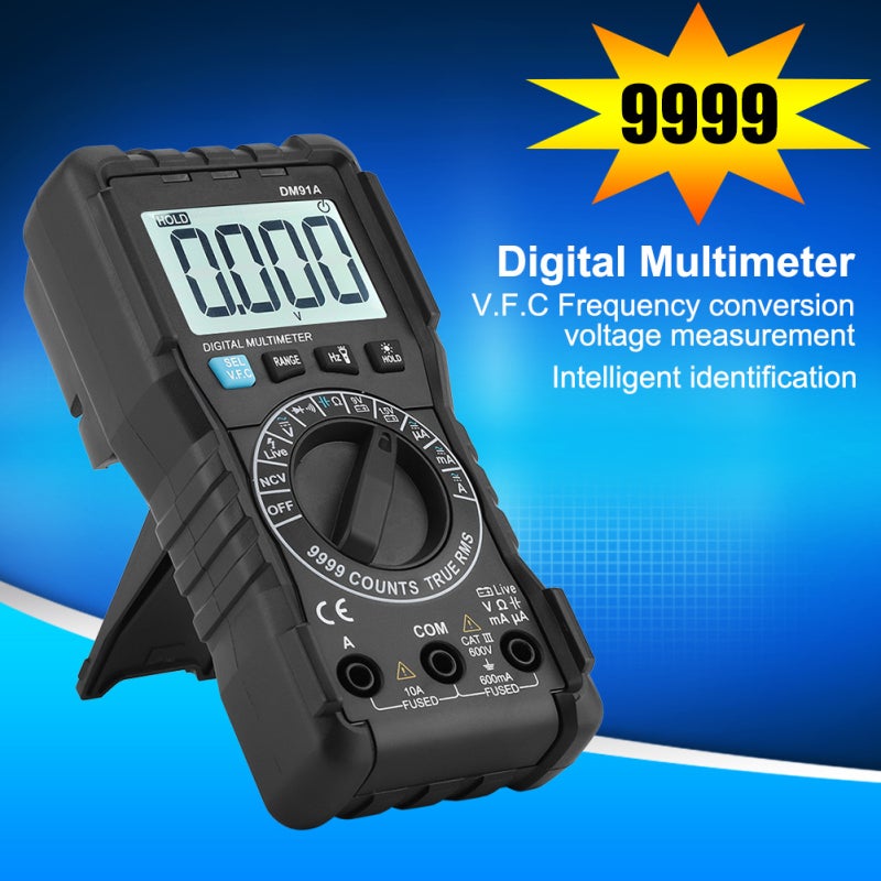 MESTEK Digital Multimeter 150*70*50mm 9999 Counts High Precision - Intelligent Identification True RMS Multimeter for Electrical Testing & Home Maintenance - Image 2