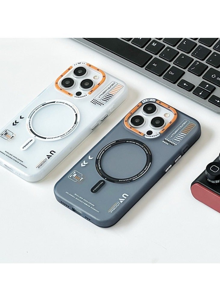 general Phone case for iPhone 16 Pro Max/16 Pro (2024), magnetic matte fashion phone case, compatible with car stand and wireless charging, anti-drop protection back case - Image 3