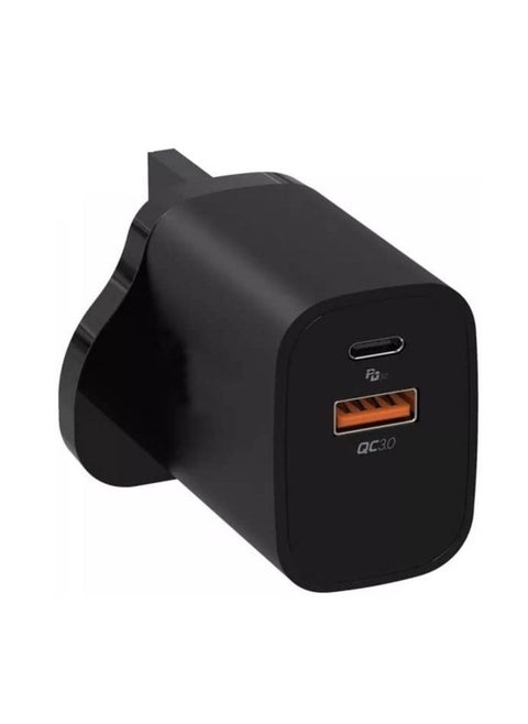 USB C Plug Charger Fast Charging, 20W Type C PD Wall Charger Plug Power Adaptor Compatible with iPhone and Android Phones Laptops, 3.0 A (Black)