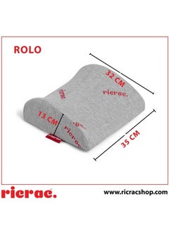ricrac Rolo Back Support Pillow – Light Grey | Ergonomic Comfort for Better Posture.  - Image 4