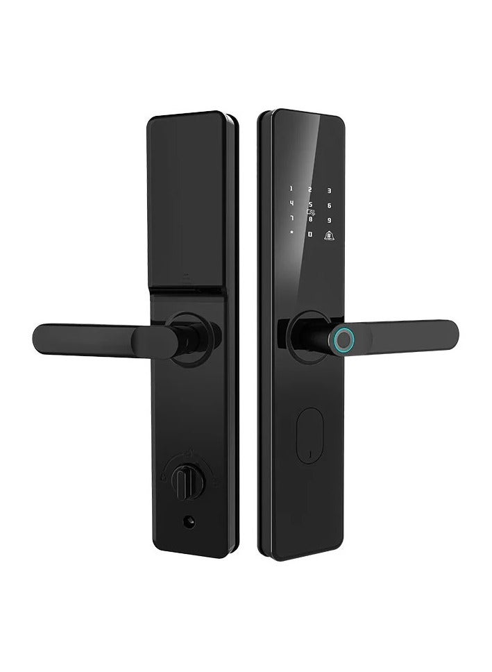 رازوفيوس قفل الباب الذكي المزود بتقنية واي فاي وبلوتوث، قفل باب رقمي بفتحة بصمة مع مقبض، تحكم عن طريق التطبيق، موديل 6068Mortie - مثالي لـ Airbnb، المكاتب، المنازل - Image 1