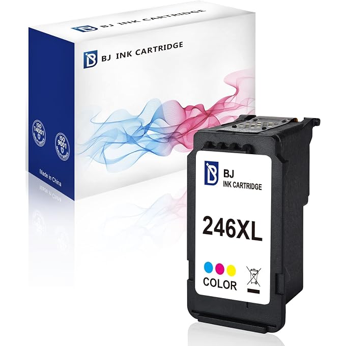 BJ Remanufactured Ink Cartridge Replacement for 246XL CL 246 XL (1 Color) Used in PIXMA iP2820 MG2420 MG2520 2920 MG2922 MG2924 MX492 MX490 Printer