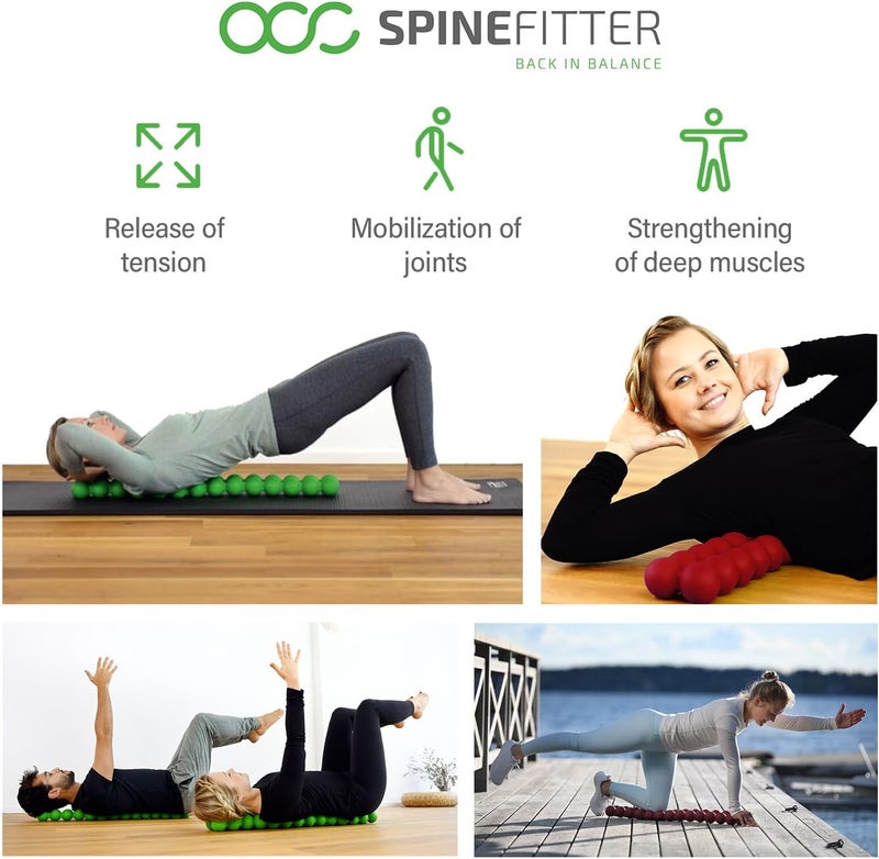 SISSEL SPINEFITTER by SISSEL Blue  Massage Device for Back  Balance  Back Trainer Relieves Tension  Blockages  Ideal for Pilates and Yoga  for Relaxation of The Spine  for Home  Professional Use - Image 2