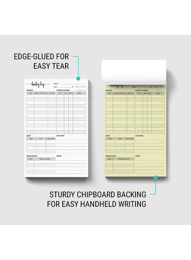 321Done 2-Part Carbonless Baby Daily Log Book - Image 4