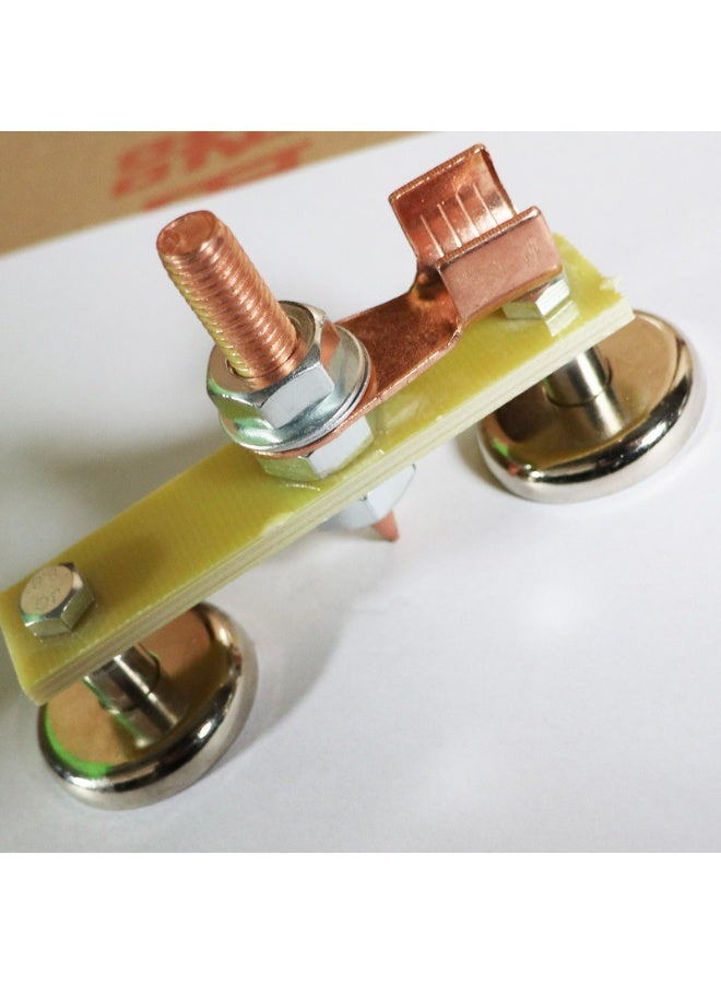 2pcs Magnetic Welding Head Support Clamp Strong Magnetism Welding Support Heads Large Suction Welding Ground Clamp Holder - Image 3