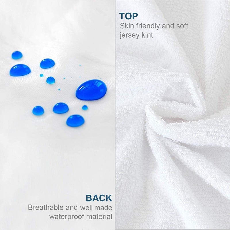 Moonsea King Mattress Protector Zippered,Ultra Soft Terry Surface Mattress Encasement, 6-Side Waterproof Mattress Cover for Kids, Well Zipper, Noiseless, for King Mattress 76*80(10/11/12/13/14 Inch) - Image 3