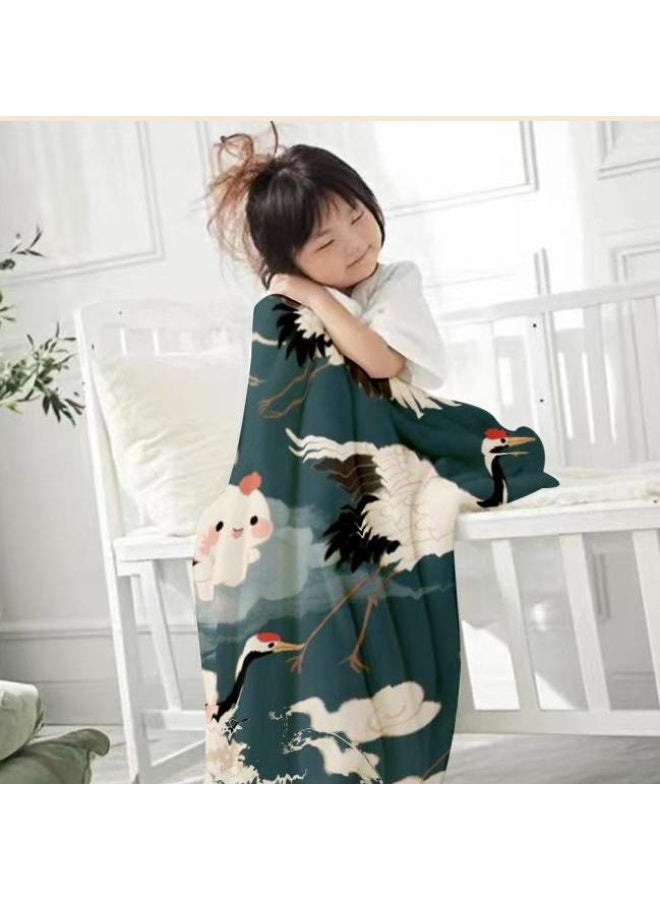 عام بطانية رقيقة من الفانيلا الكرتونية للأطفال والرضع (دافئة ومريحة، ومناسبة للنوم والألعاب) 70 سم * 100 سم - Image 2