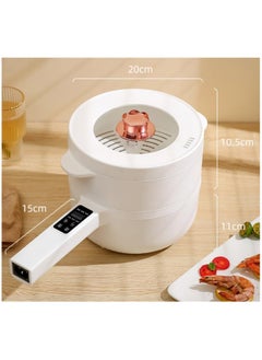 Generic Electric Hot Pot with Steamer, Non-Stick Multi-Functional Cooker, 2L Electric Skillet, Saucepan, Frying Pan for Ramen, Eggs, Noodles, Steak, Fried Rice, Sautéing, Steaming & Soups - Portable Home & Dorm Use  - Image 2
