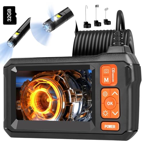 BeQuest: Quest For More Bequest Dual Lens Borescope - 4.3" Endoscope with Light, IP67 Waterproof, 1080 HD Inspection, 16.5ft Camera, Gadgets for Men - Image 1