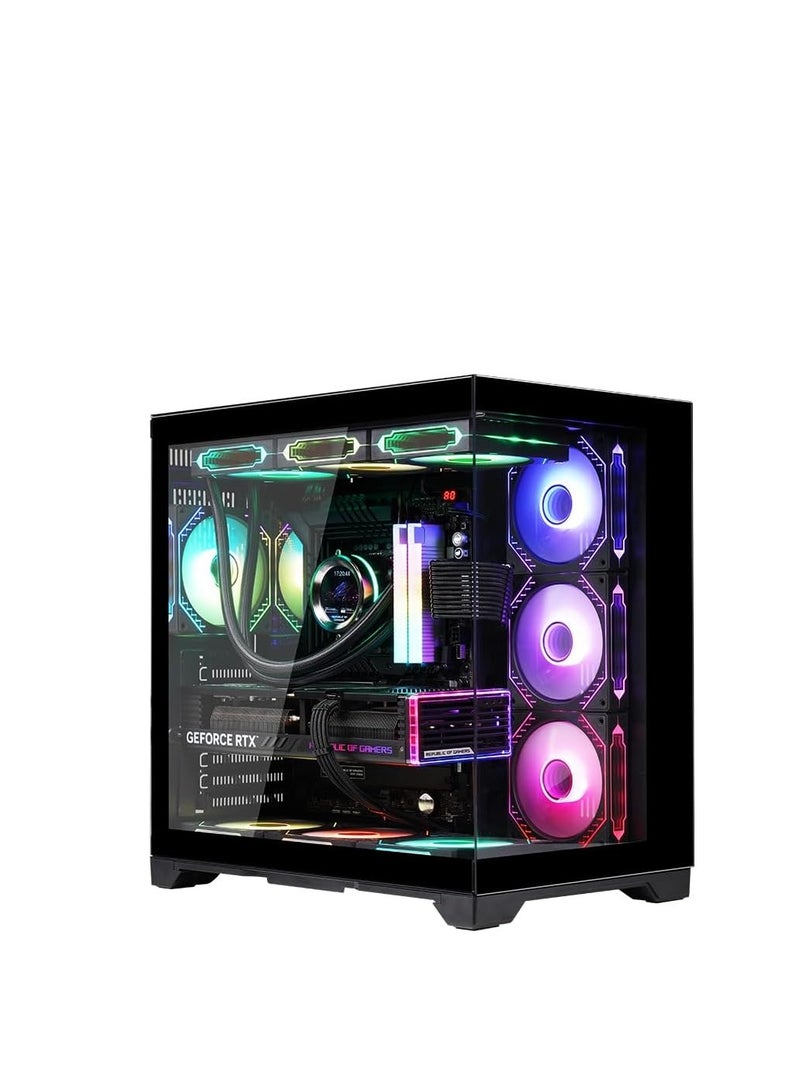 WJCOOLMAN حالة الألعاب WJCoolMan Robin II 7 مراوح ARGB - أسود | WJCOOLMAN-ROBIN-II-7F-BK - Image 2