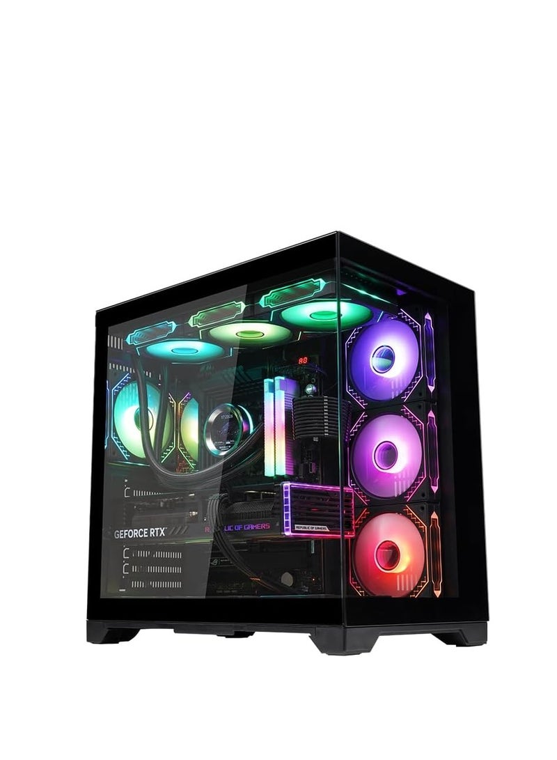 WJCOOLMAN حالة الألعاب WJCoolMan Robin II 7 مراوح ARGB - أسود | WJCOOLMAN-ROBIN-II-7F-BK - Image 3