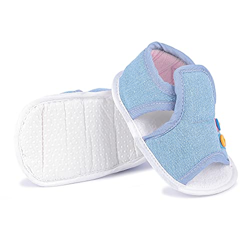 INSTABUYZ Baby Sandal – Unisex First Walking Sandal for 6‑9 Months, Blue – Soft, Non‑Slip, Comfortable Infant Footwear - Image 4