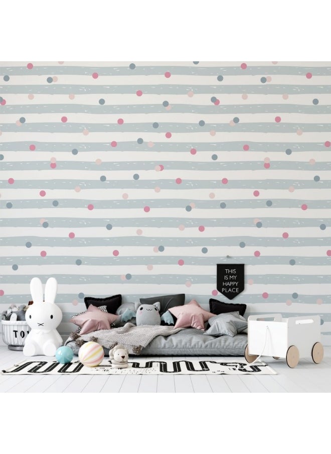 Home Gallery - Pastel Pattern Background Vector Fabric Wallpaper Covers An Area ​​Up To 4.2Mx3M With Adhesive  And Smoothing Tool - Image 1