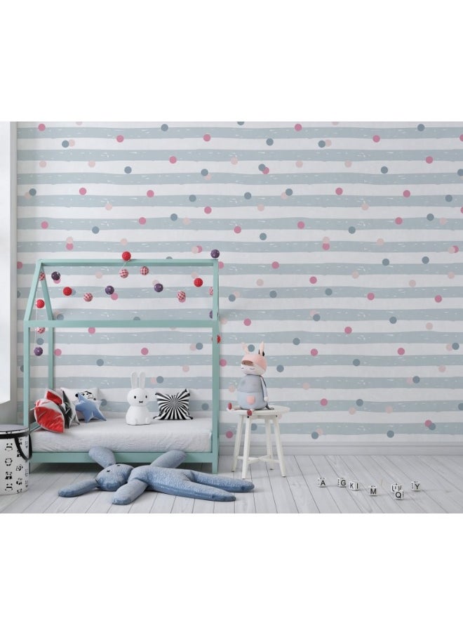 Home Gallery - Pastel Pattern Background Vector Fabric Wallpaper Covers An Area ​​Up To 4.2Mx3M With Adhesive  And Smoothing Tool - Image 1