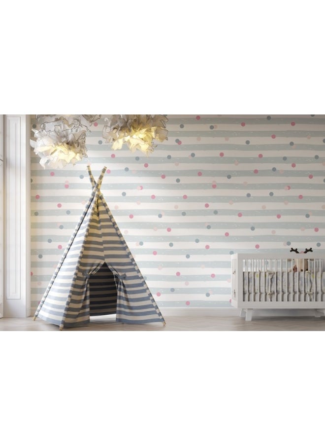 Home Gallery - Pastel Pattern Background Vector Fabric Wallpaper Covers An Area ​​Up To 4.2Mx3M With Adhesive  And Smoothing Tool - Image 1